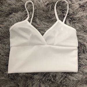 White crop top